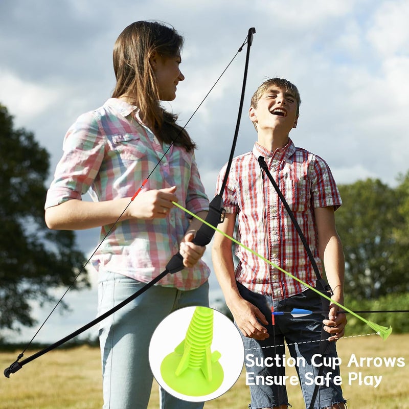 DAUPAN Kids Bow and Arrow Set, 45" Youth Bow and Arrow Archery Set, Bow and Arrow for Kids 8-12 12-14, Longbow Archery Set - Gift for Beginner Archers - Image 5